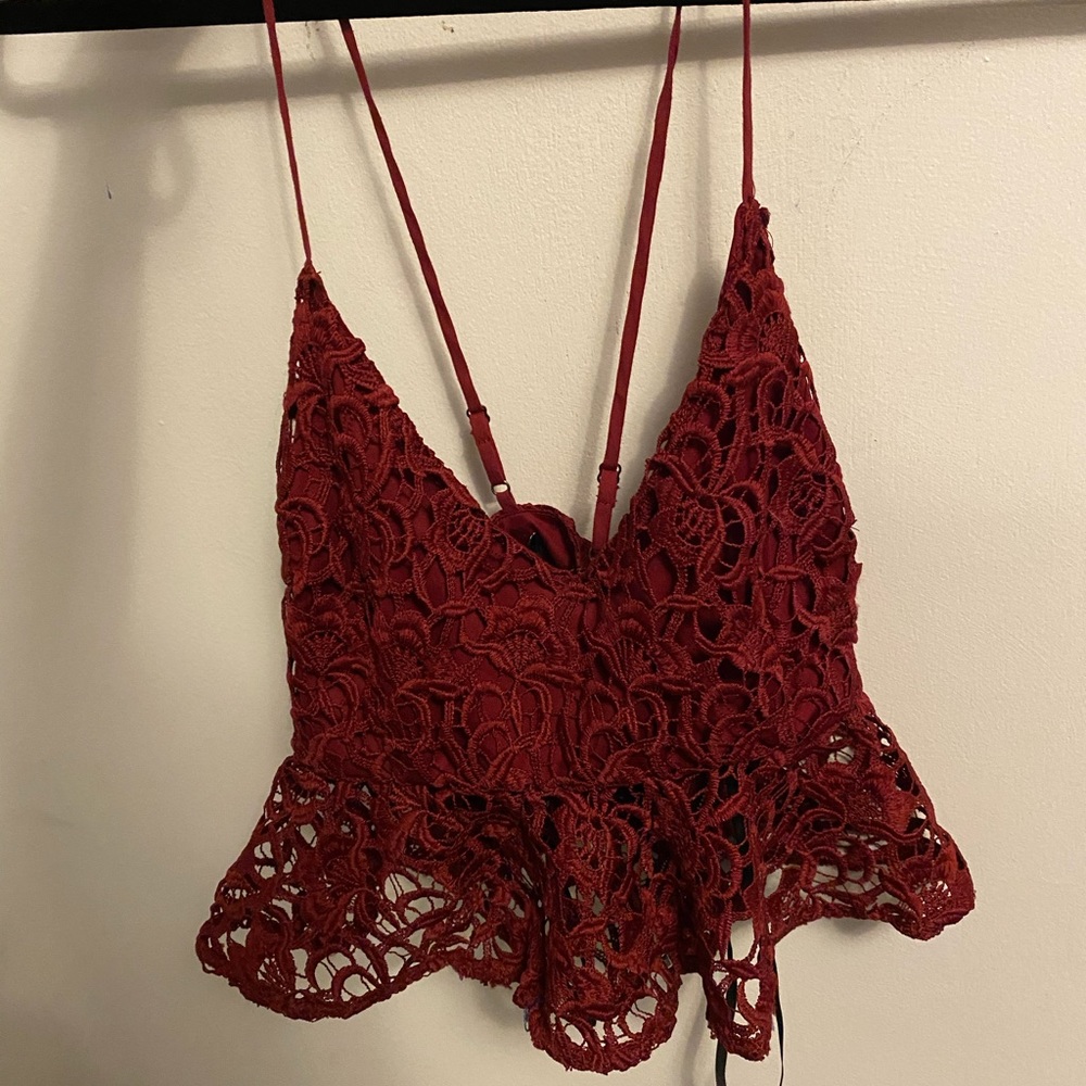 Red Crop Top